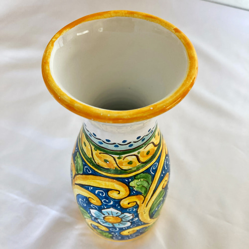 イタリア製　マヨリカ焼き　花瓶 イタリア製 マヨリカ焼き 花瓶