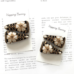 インド刺繍パッチンピン　 1枚目の画像