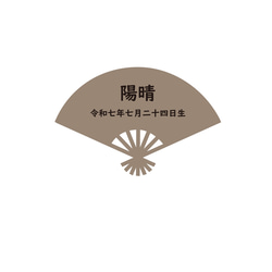 あやりん様専用 〈祝百日イラスト扇デザイン変更〉 2枚目の画像