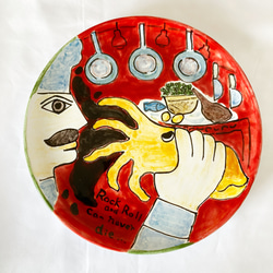 送料込　マヨリカ陶器　猪　アンティーク　骨董　大皿 aff38379f59c48c8feef96047b15d0