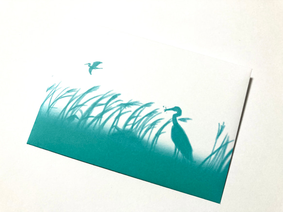 鳥のメッセージレター<サギの水辺> 5枚目の画像
