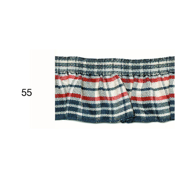 チェック・フリルリボン BEL-8620　カラー選択　1mより　 8枚目の画像