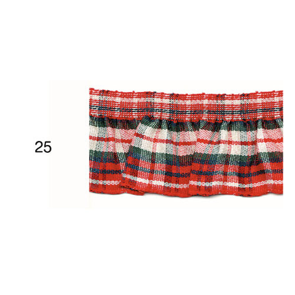 チェック・フリルリボン BEL-8620　カラー選択　1mより　 7枚目の画像