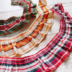 チェック・フリルリボン BEL-8620　カラー選択　1mより　 2枚目の画像