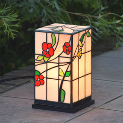 ステンドグラスランプ 行燈 6k200pnks 室内用 卓上照明 間接照明 ステンドグラスランプ 行燈 6k200pnks 室内用 卓上照明 間接照明