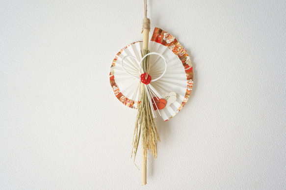 【11月・早割お正月2026】 寿扇稲飾り 3枚目の画像