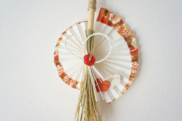 【11月・早割お正月2026】 寿扇稲飾り 4枚目の画像