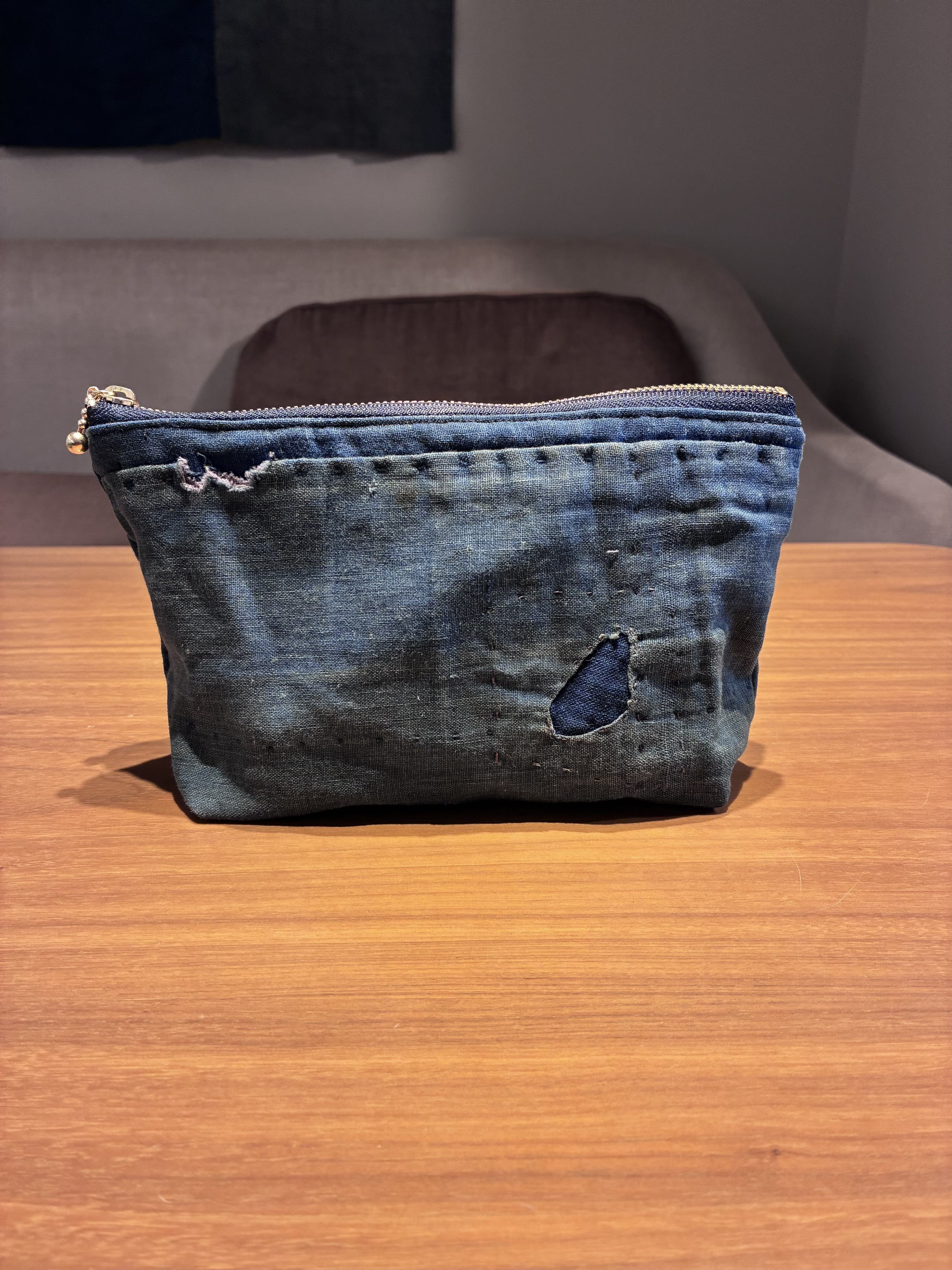 藍染襤褸　リメイク ポーチ4