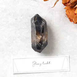 スモーキーエレスチャルクォーツ 高品質 希少 鉱物 天然石 水晶 黒