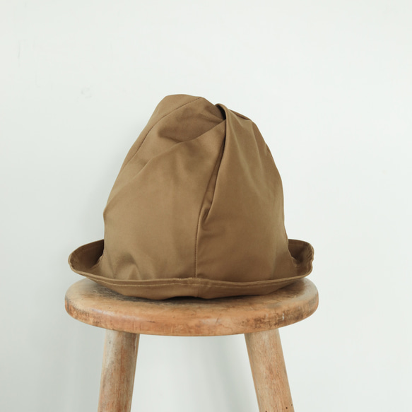 hineri 帽 / brown 1枚目の画像