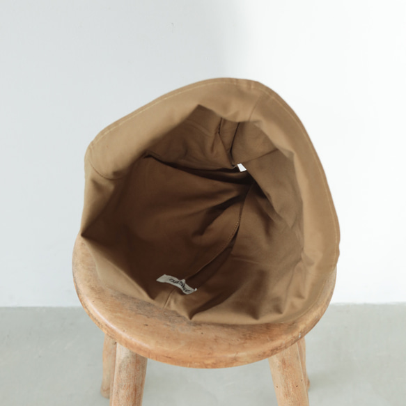 hineri 帽 / brown 3枚目の画像