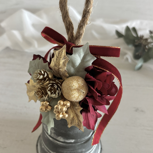 大人のアンティークベルアレンジ（クリスマスインテリア)＊＊アーティ