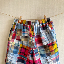 カラフルパッチワーク♪ハーフパンツ 5枚目の画像