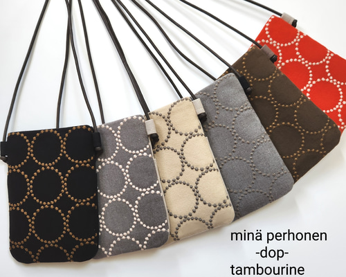 ミナペルホネン タンバリン dop スマホショルダー ポシェット