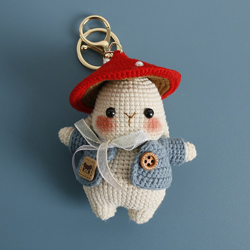 毛糸 手作り 編みぐるみ ニット人形 キーホルダー バッグチャーム