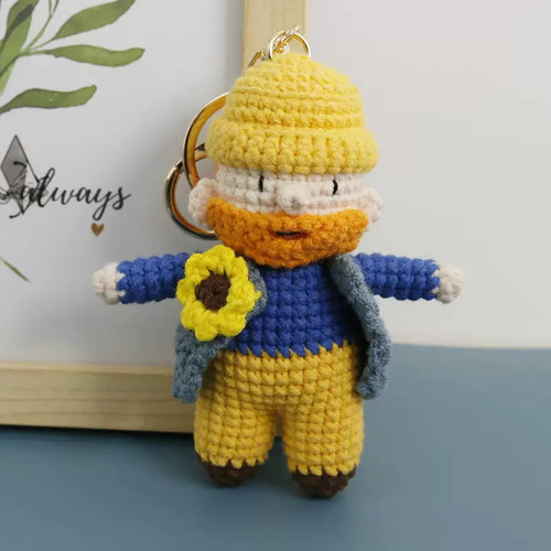 人気No.1】毛糸 手作り 編みぐるみ 人形キーホルダー バッグチャーム