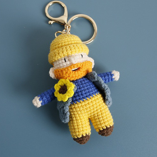 毛糸 手作り 編みぐるみ ニット人形 キーホルダー バッグチャーム 誕生
