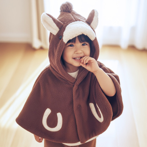 2026年・午年】干支シリーズ 子馬のポンチョ 子供服 Areu 通販