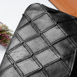 2wayレザーショルダーバッグ斜め掛け大人カジュアルバッグ　出会いバッグ ブラック 3枚目の画像