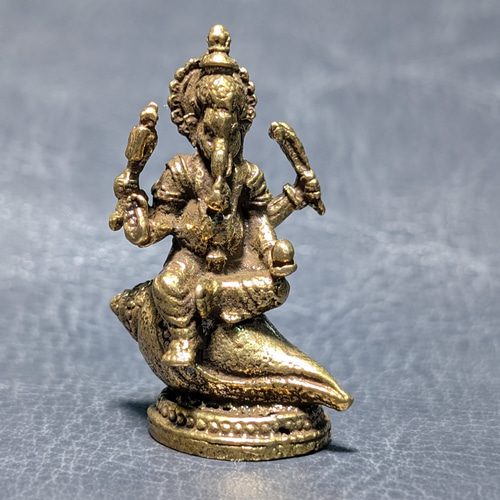 インドの神様】ガネーシャ像 真鍮 ネパール製 豊穣 知識 商業の神様
