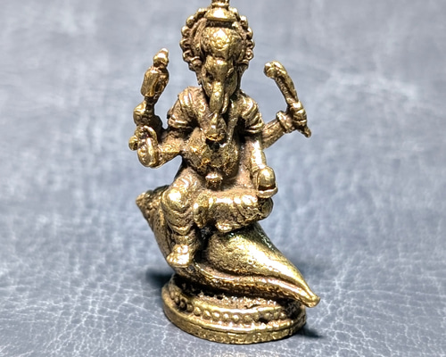 インドの神様】ガネーシャ像 真鍮 ネパール製 豊穣 知識 商業の神様