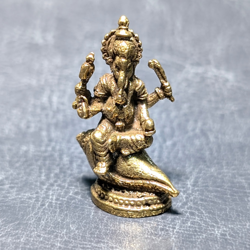 インドの神様】ガネーシャ像 真鍮 ネパール製 豊穣 知識 商業の神様
