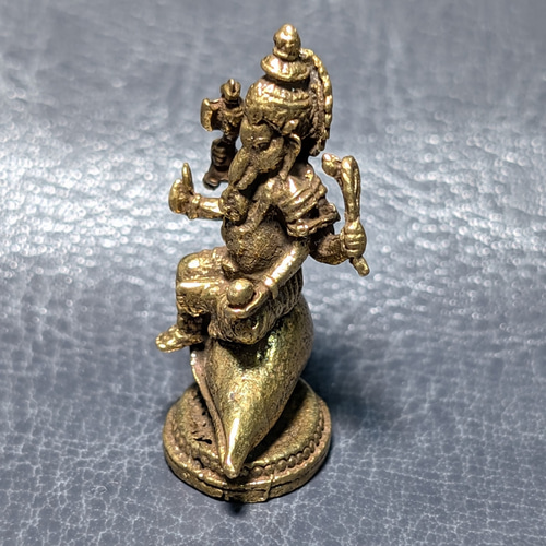 インドの神様】ガネーシャ像 真鍮 ネパール製 豊穣 知識 商業の神様