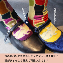 ストーリーソックス（アシンメトリーデザイン靴下）【イソップ寓話】ねずみの相談 14枚目の画像