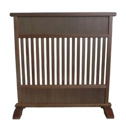 和風 衝立 格子 W106.5H88 メープル無垢材 ⑥ パーテーション