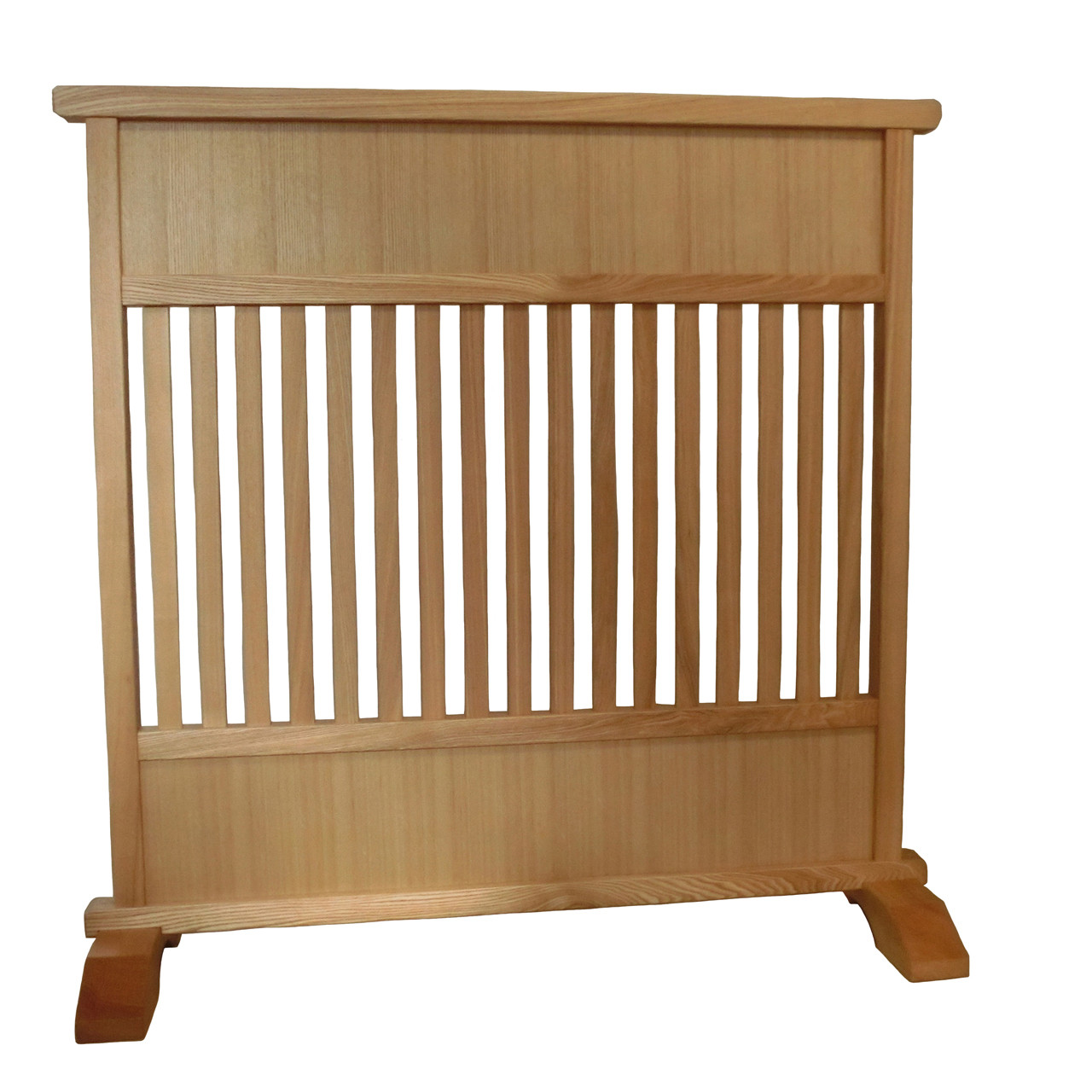 杢目が美しい 木地仕上げ 間仕切り 和風衝立 ③ W90xD30xH90