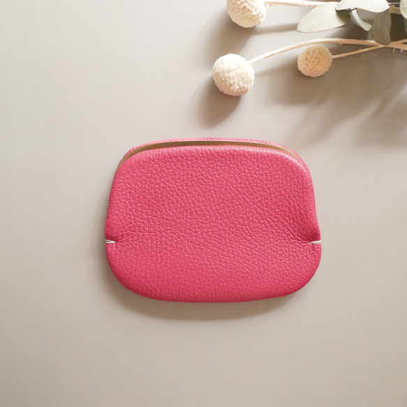 薄さが嬉しい！ミニマムな「スナップウォレット・M」フーシャピンク 1枚目の画像