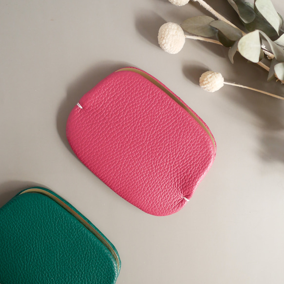薄さが嬉しい！ミニマムな「スナップウォレット・M」フーシャピンク 7枚目の画像