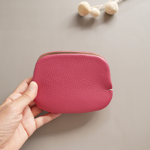 薄さが嬉しい！ミニマムな「スナップウォレット・M」フーシャピンク 5枚目の画像