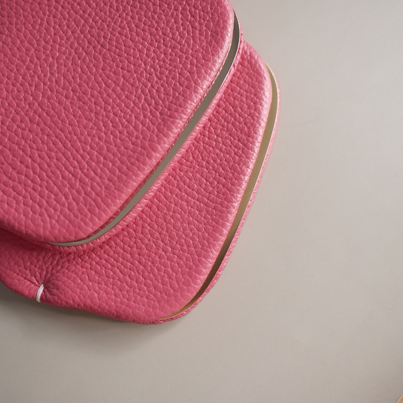薄さが嬉しい！ミニマムな「スナップウォレット・M」フーシャピンク 6枚目の画像