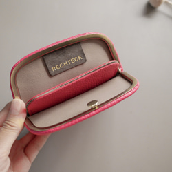 薄さが嬉しい！ミニマムな「スナップウォレット・M」フーシャピンク 4枚目の画像