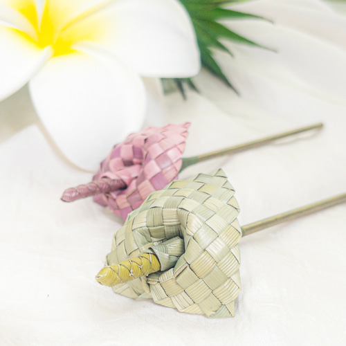 2025 新色 数量限定】 ラウハラ編み ミニアンスリウム ヘアピック