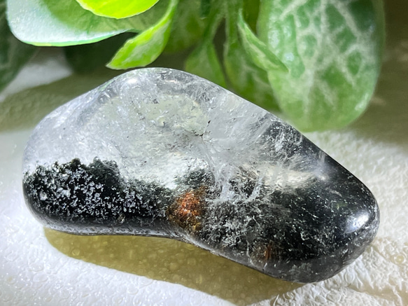 ガーデンクォーツ タンブル 苔入り水晶 クリスタル 原石 握り石 天然石