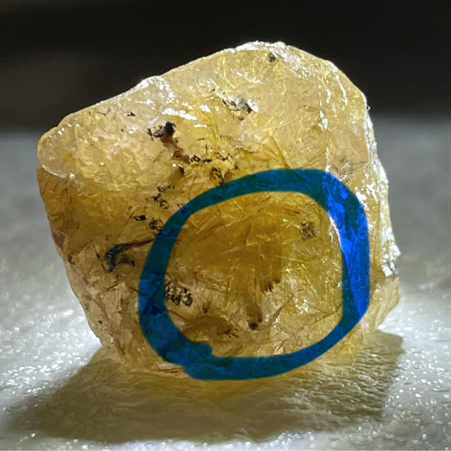 タイチンルチル ゴールド ルチルクォーツ ラフストーン 原石 太金