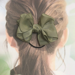 リボン ヘアゴム ヘアアクセサリー ツイン 和柄 ちょうちょ 蝶々