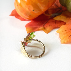 染まりかけのもみじのフォークリング 7枚目の画像