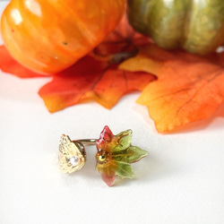 染まりかけのもみじのフォークリング 4枚目の画像