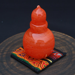 麻炭ガラス・ランプシェード『10cm』『太陽』E17ソケット (ヒマラヤ産