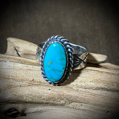 ターコイズマウンテン ターコイズ シルバリング 指輪 21号