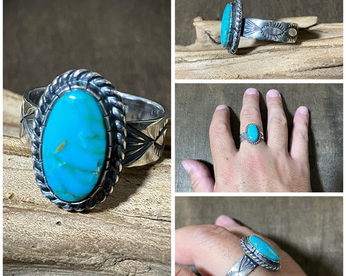 ターコイズマウンテン ターコイズ シルバリング 指輪 21号