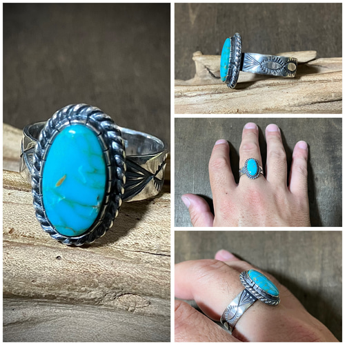 BRDF インディアンジュエリー リング 指輪 青 21号 ターコイズ 天然石 BRMF インディアンジュエリー リング 指輪 21号 ターコイズ 天然石