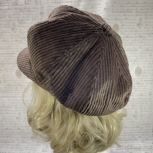 GLAD HAND コーデュロイキャスケット M ダークブラウン BY GLADHAND