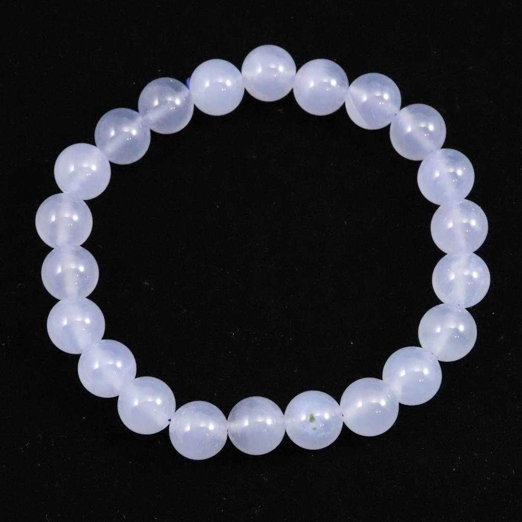 ブルーカルセドニー　8.5mmブレスレット 20.1g #66015 4,182円