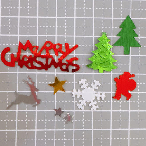 X39）3.8g ランダム クリスマス フレーク スパンコール クリスマス