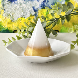 受注制作】置くだけ簡単！盛り塩オルゴナイト2個セット（お皿付