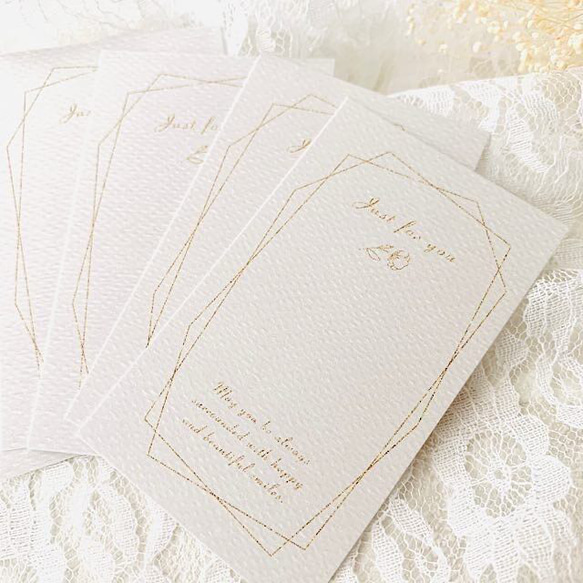 アクセサリー台紙【名刺サイズ/15枚入】 [D-626]goldline 10枚目の画像